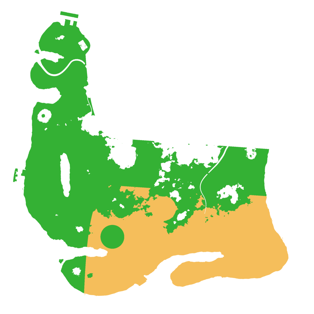 Biome Rust Map: Procedural Map, Size: 3500, Seed: 3201432
