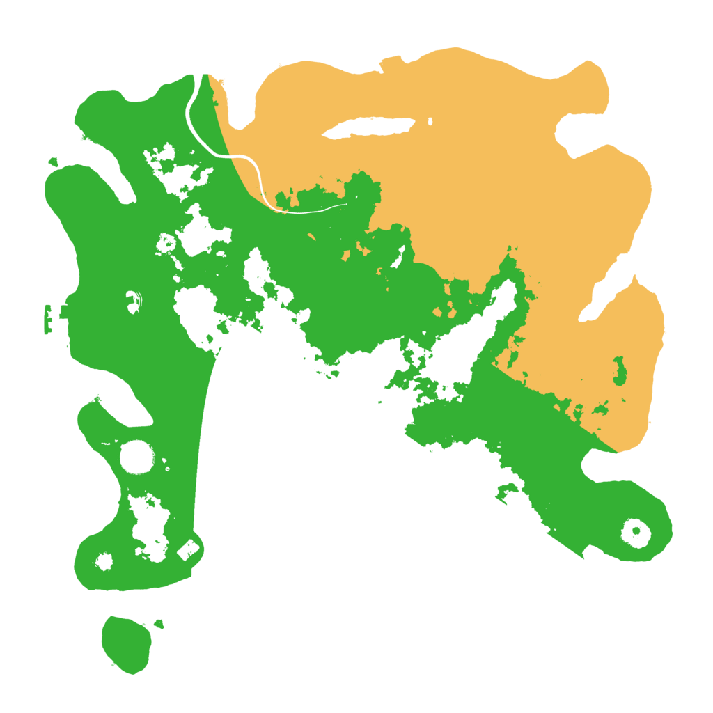 Biome Rust Map: Procedural Map, Size: 3700, Seed: 3768912