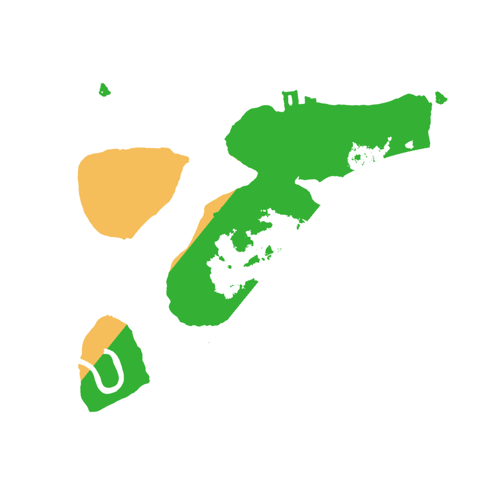 Biome Rust Map: Procedural Map, Size: 2000, Seed: 12465