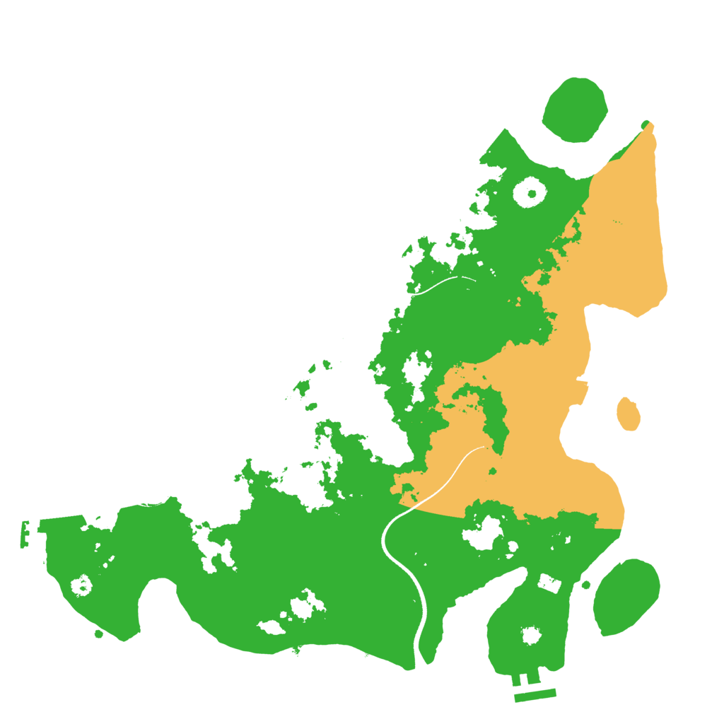 Biome Rust Map: Procedural Map, Size: 3500, Seed: 2585991