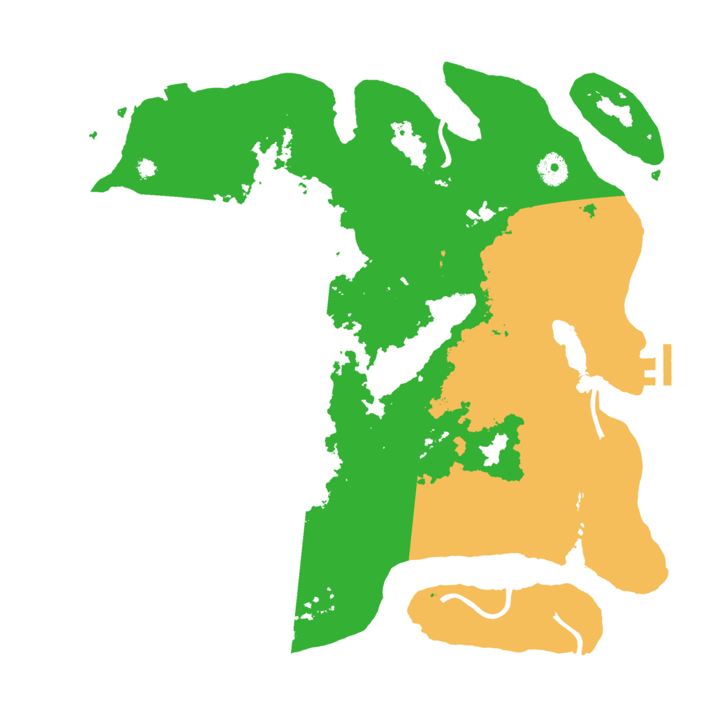 Biome Rust Map: Procedural Map, Size: 3500, Seed: 846907