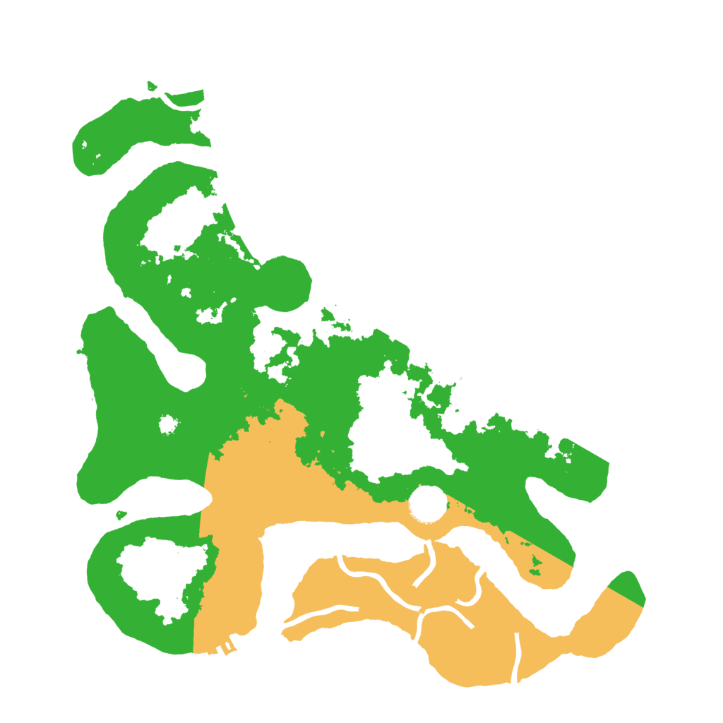 Biome Rust Map: Procedural Map, Size: 3500, Seed: 1363877