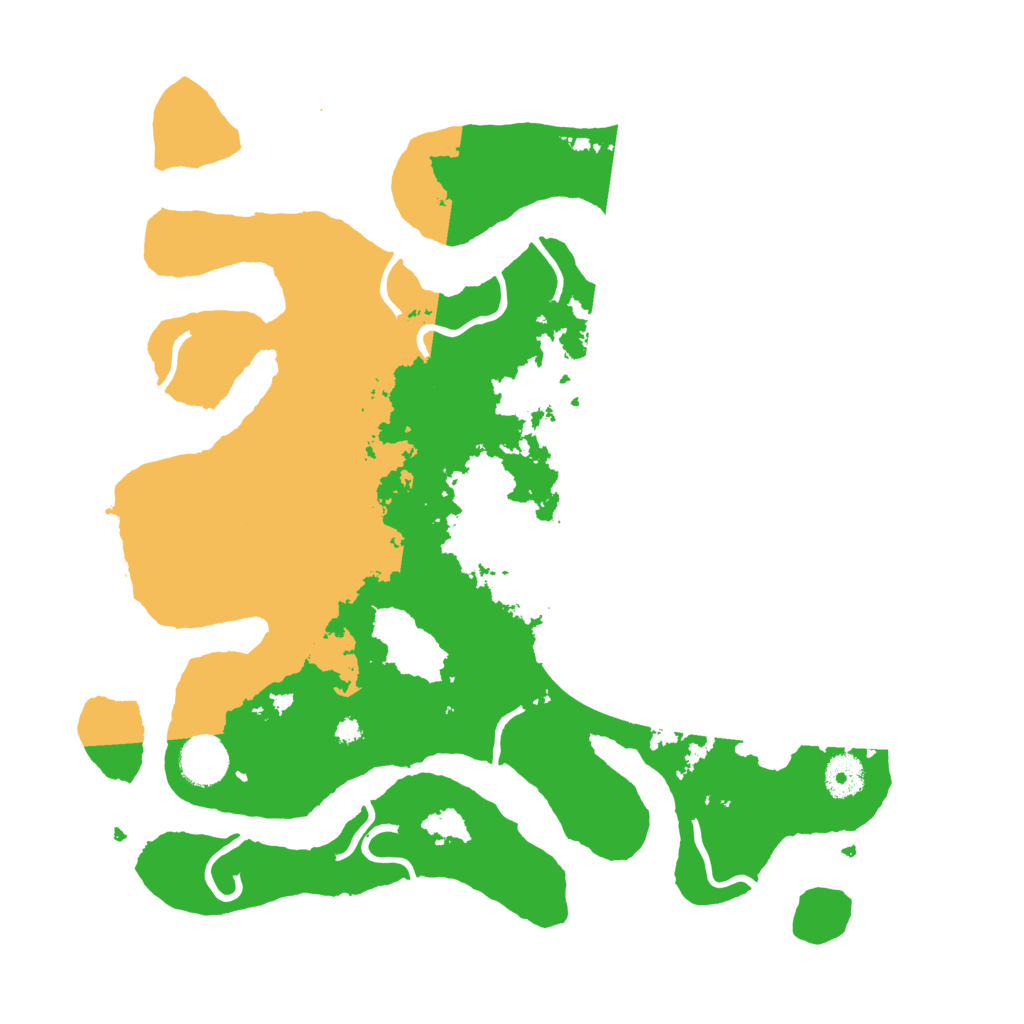 Biome Rust Map: Procedural Map, Size: 3700, Seed: 2332135
