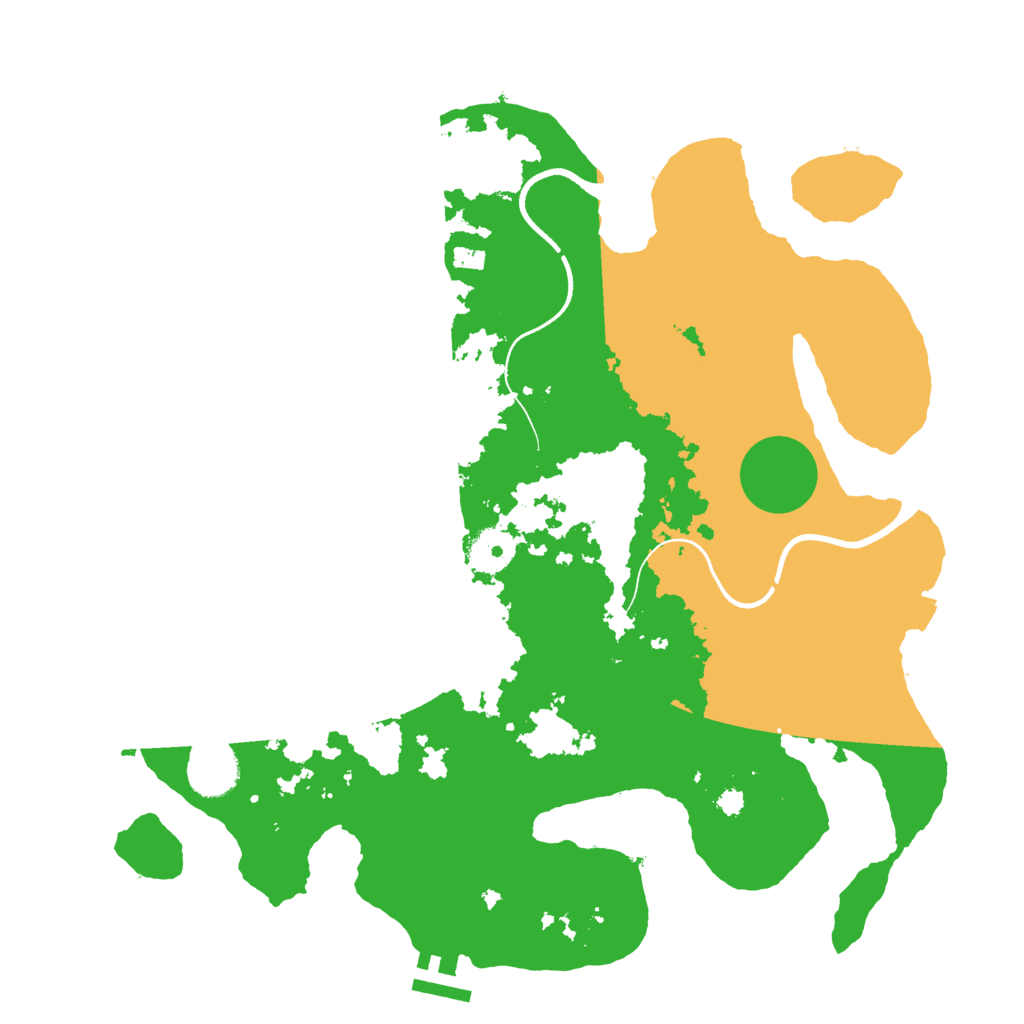 Biome Rust Map: Procedural Map, Size: 3500, Seed: 201605