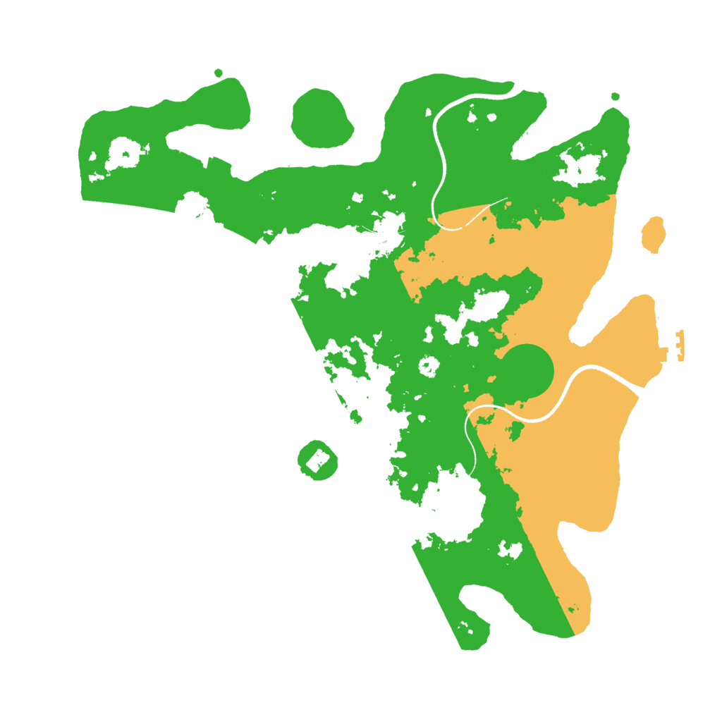 Biome Rust Map: Procedural Map, Size: 3500, Seed: 2438813