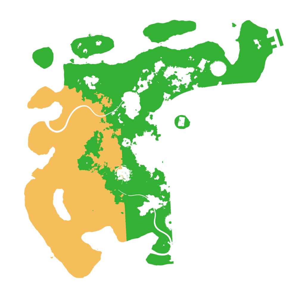 Biome Rust Map: Procedural Map, Size: 3500, Seed: 606056