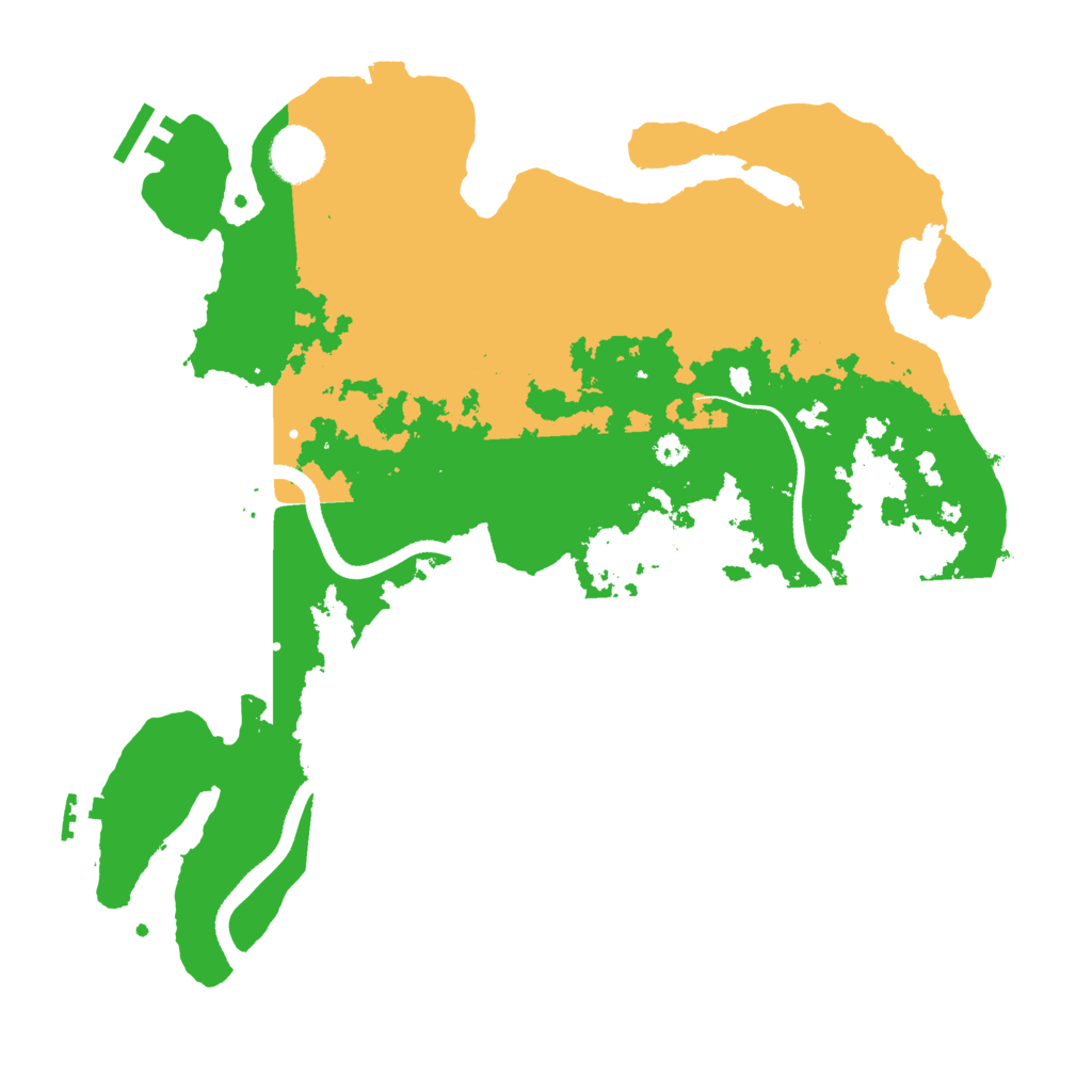 Biome Rust Map: Procedural Map, Size: 3500, Seed: 55000