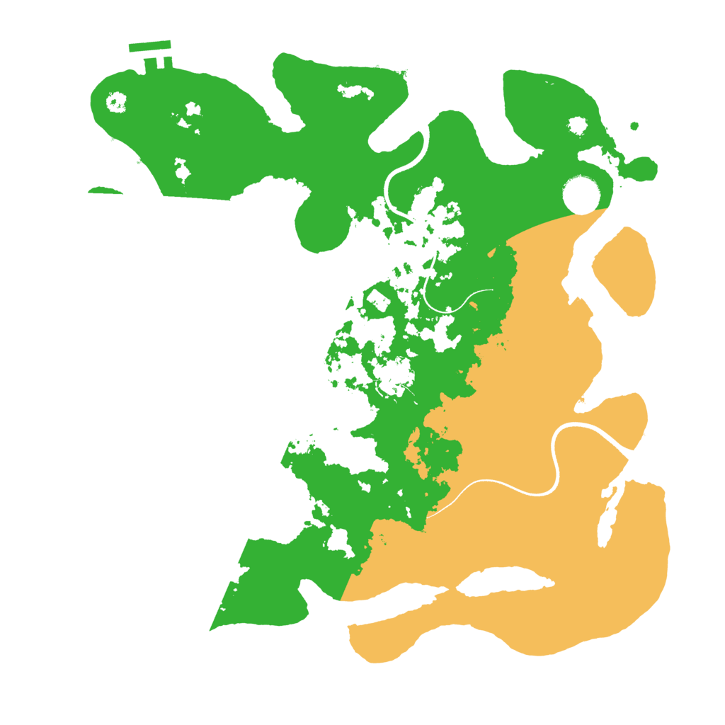 Biome Rust Map: Procedural Map, Size: 3500, Seed: 2014891