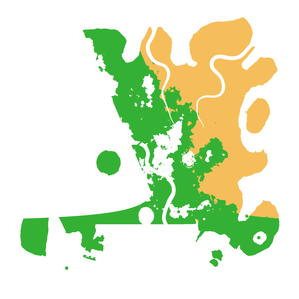 Biome Rust Map: Procedural Map, Size: 3500, Seed: 74662