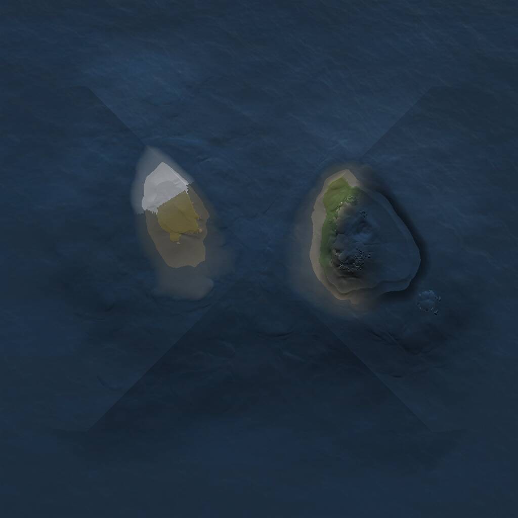 Rust Map: Procedural Map, Size: 1000, Seed: 1684321, 1 Monuments