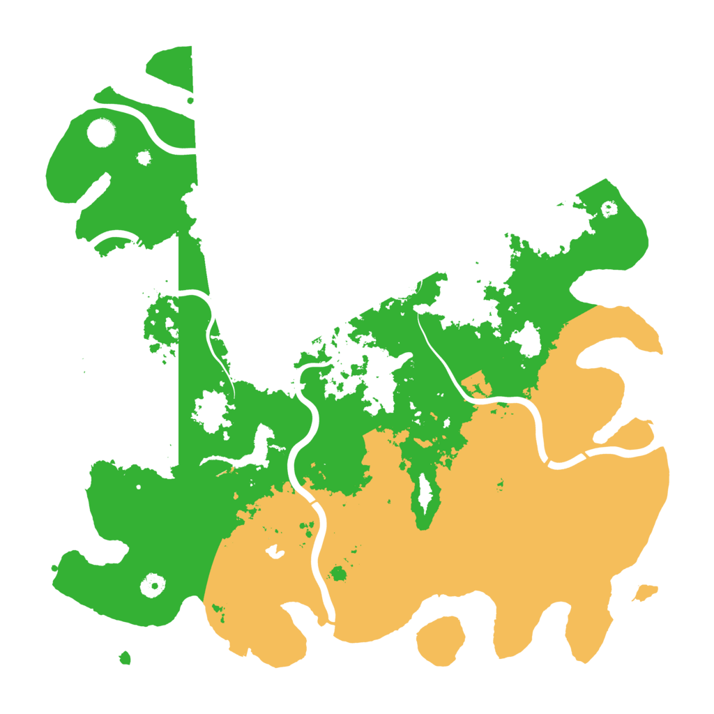 Biome Rust Map: Procedural Map, Size: 4444, Seed: 245235