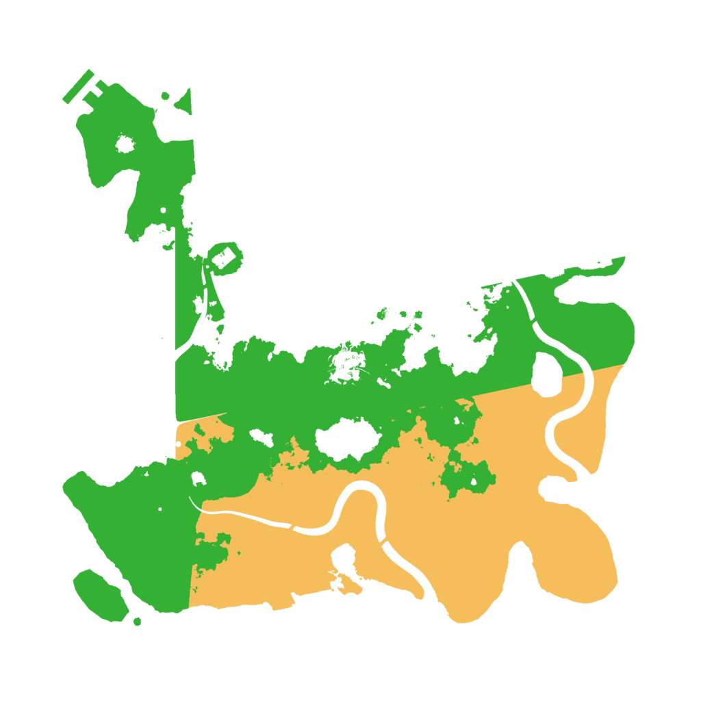 Biome Rust Map: Procedural Map, Size: 3500, Seed: 367134