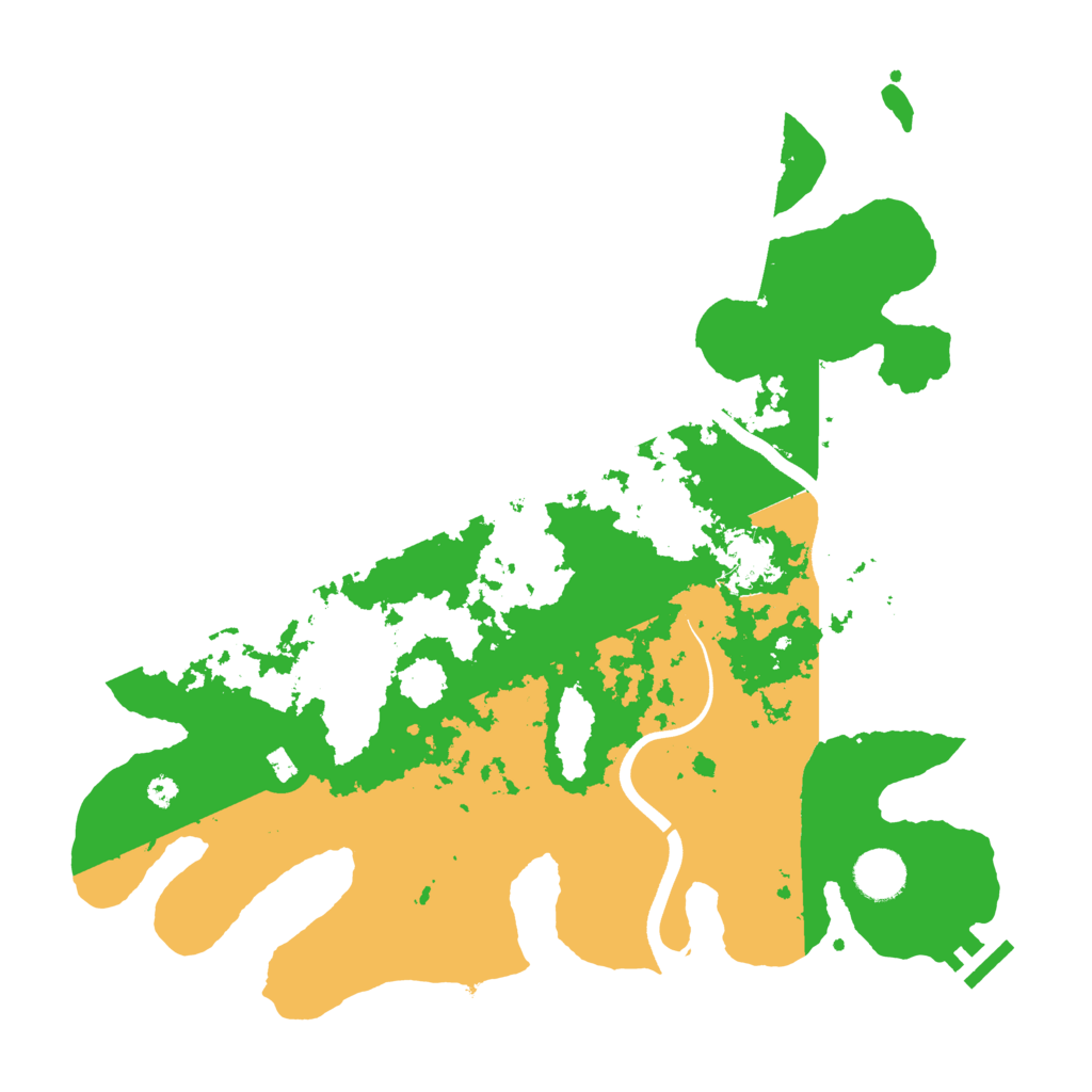 Biome Rust Map: Procedural Map, Size: 3700, Seed: 10669