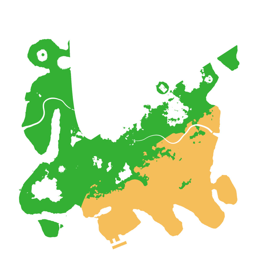 Biome Rust Map: Procedural Map, Size: 3500, Seed: 3755284