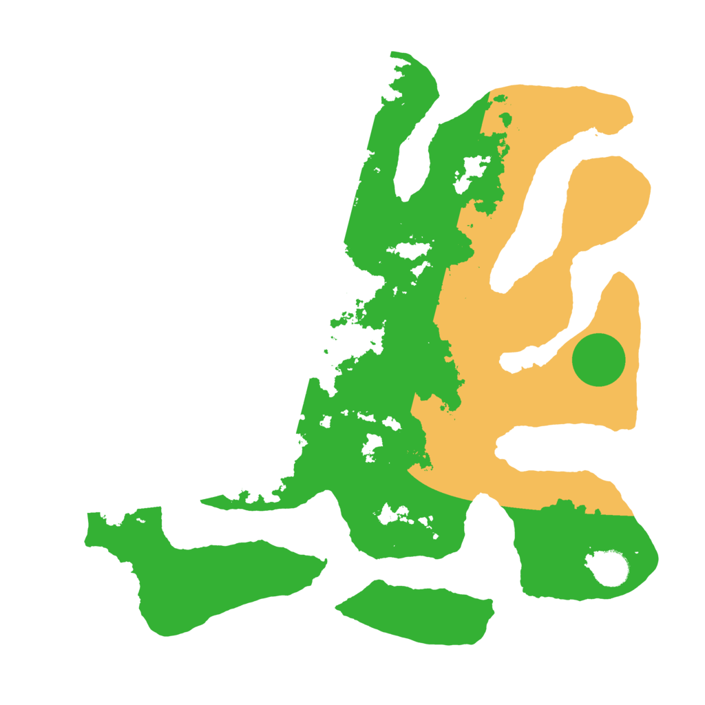 Biome Rust Map: Barren, Size: 3500, Seed: 3262656