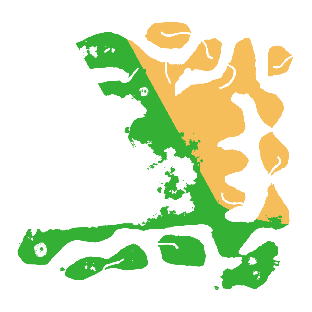 Biome Rust Map: Procedural Map, Size: 3500, Seed: 167399