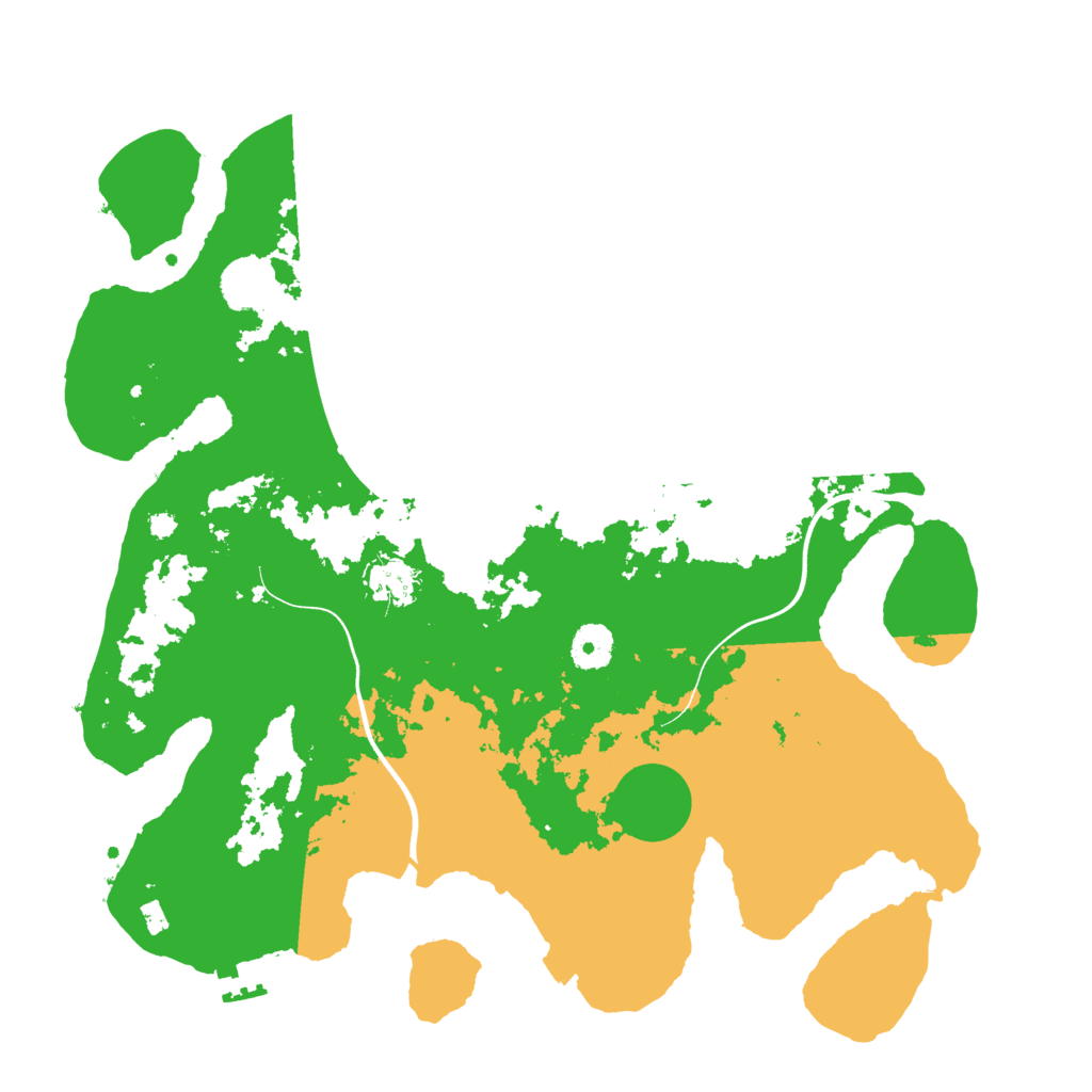 Biome Rust Map: Procedural Map, Size: 3700, Seed: 251067035