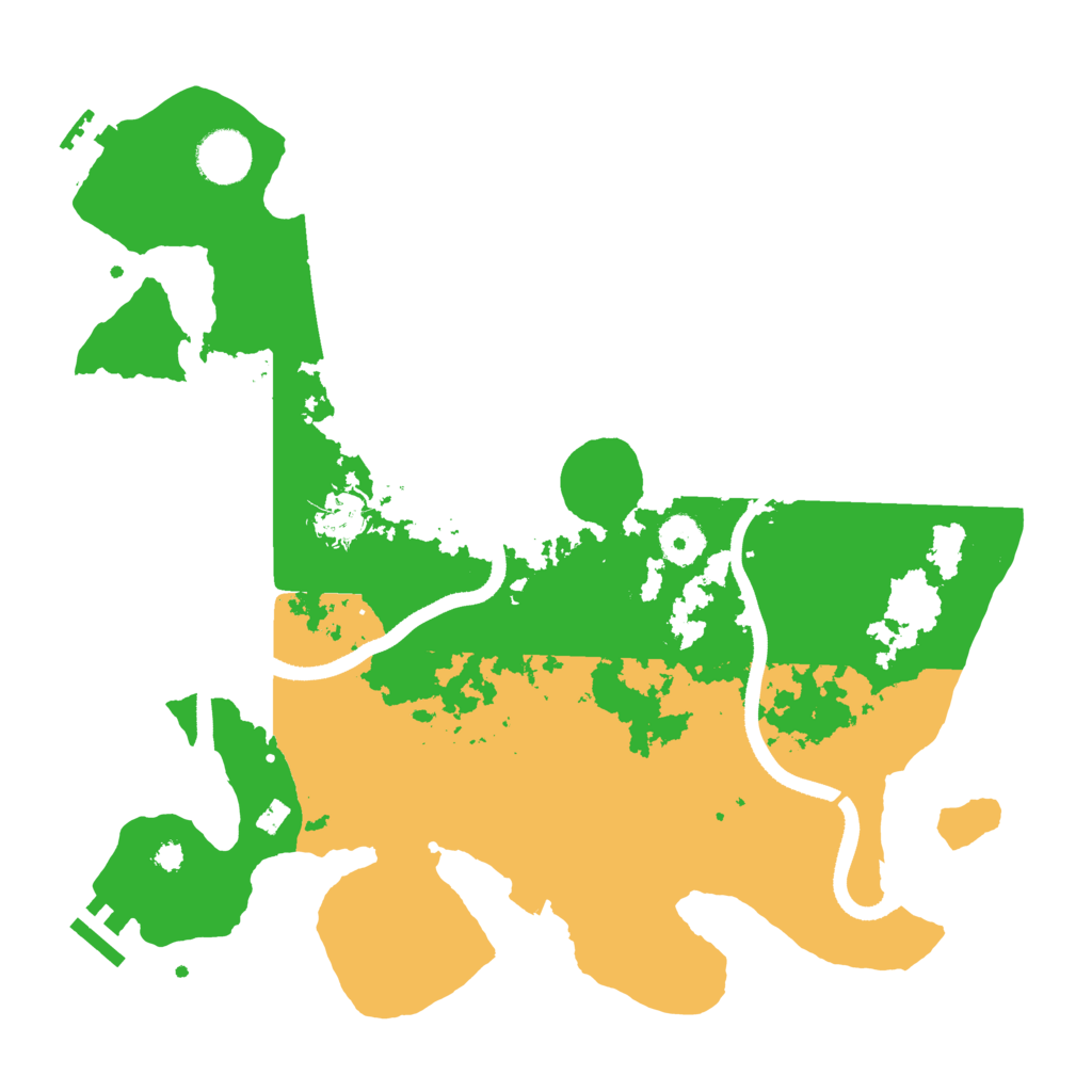 Biome Rust Map: Procedural Map, Size: 3500, Seed: 6093639