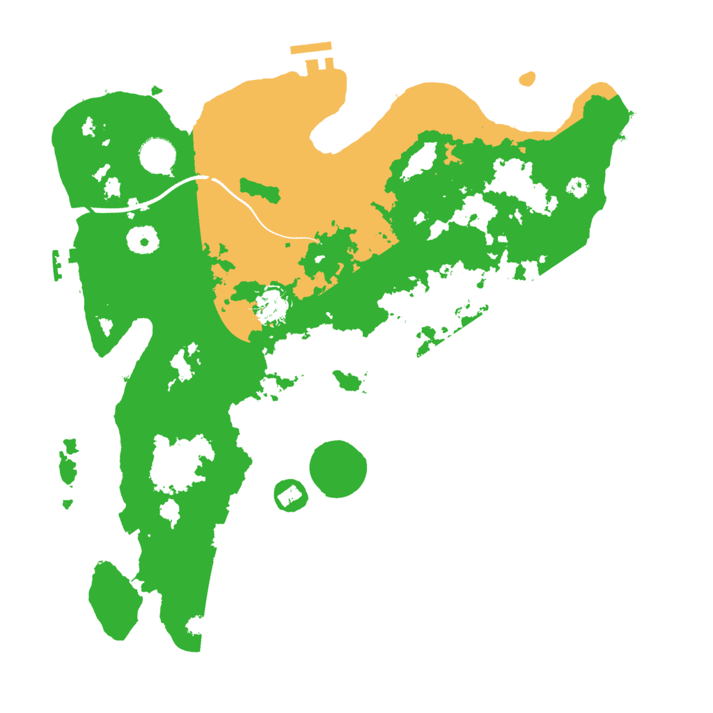 Biome Rust Map: Procedural Map, Size: 3500, Seed: 5670090