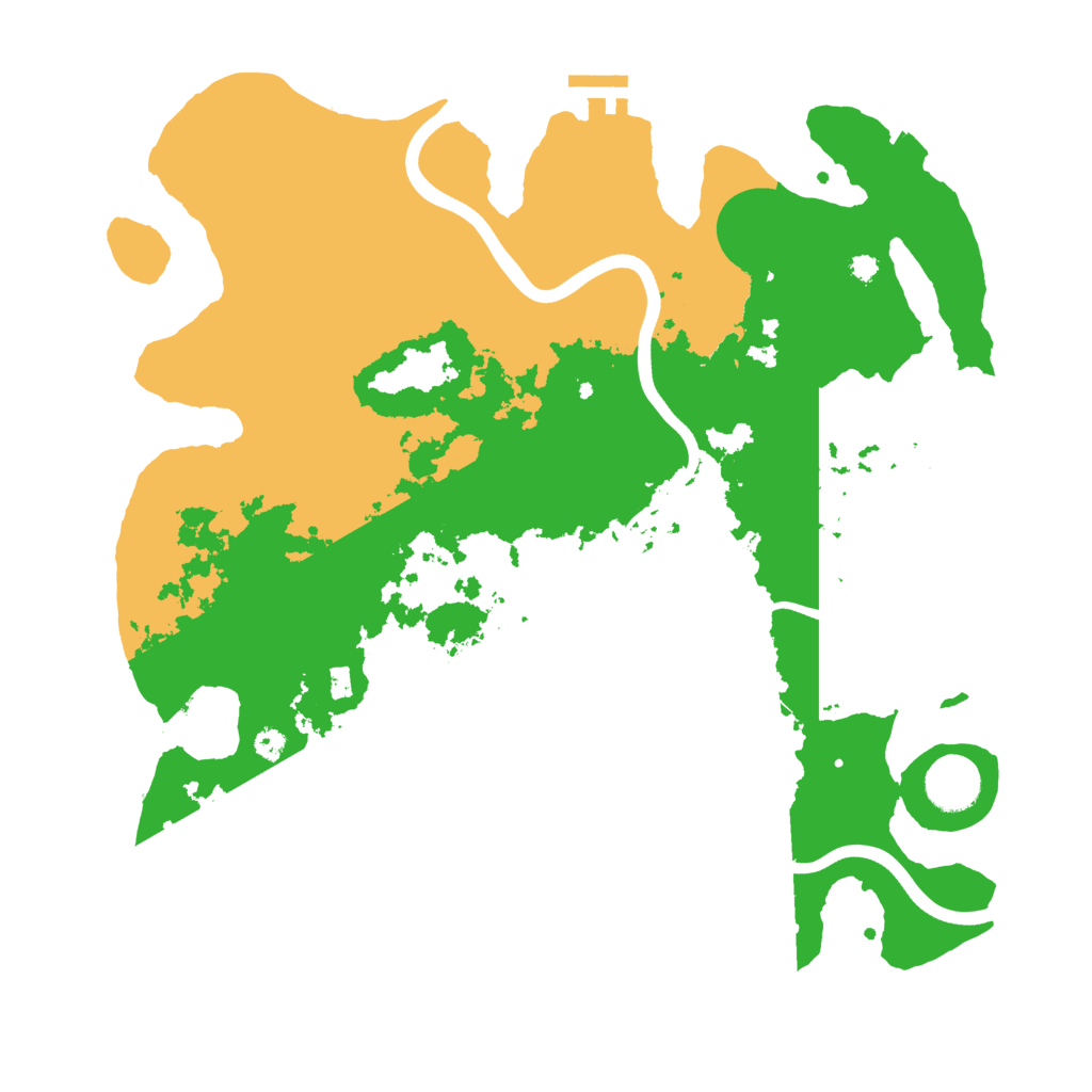 Biome Rust Map: Procedural Map, Size: 3700, Seed: 1068284