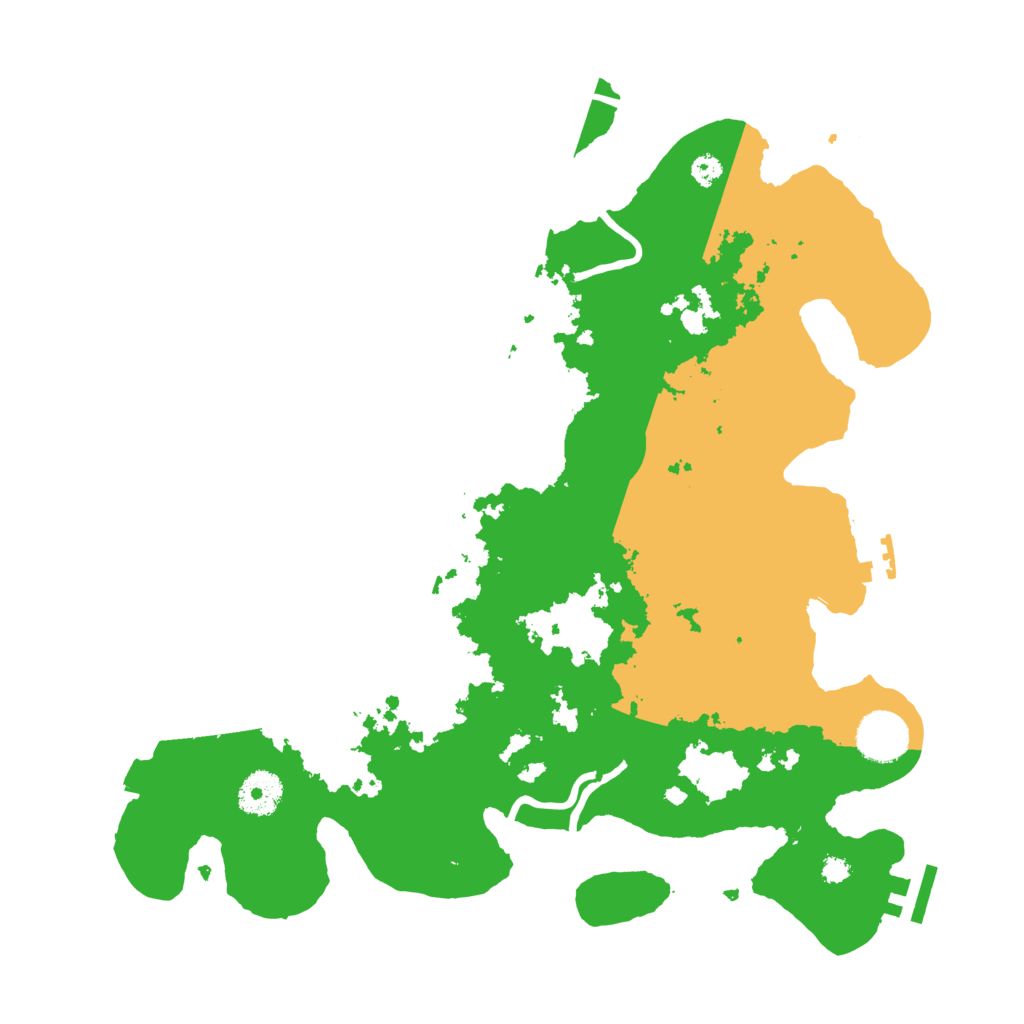 Biome Rust Map: Procedural Map, Size: 3500, Seed: 874592