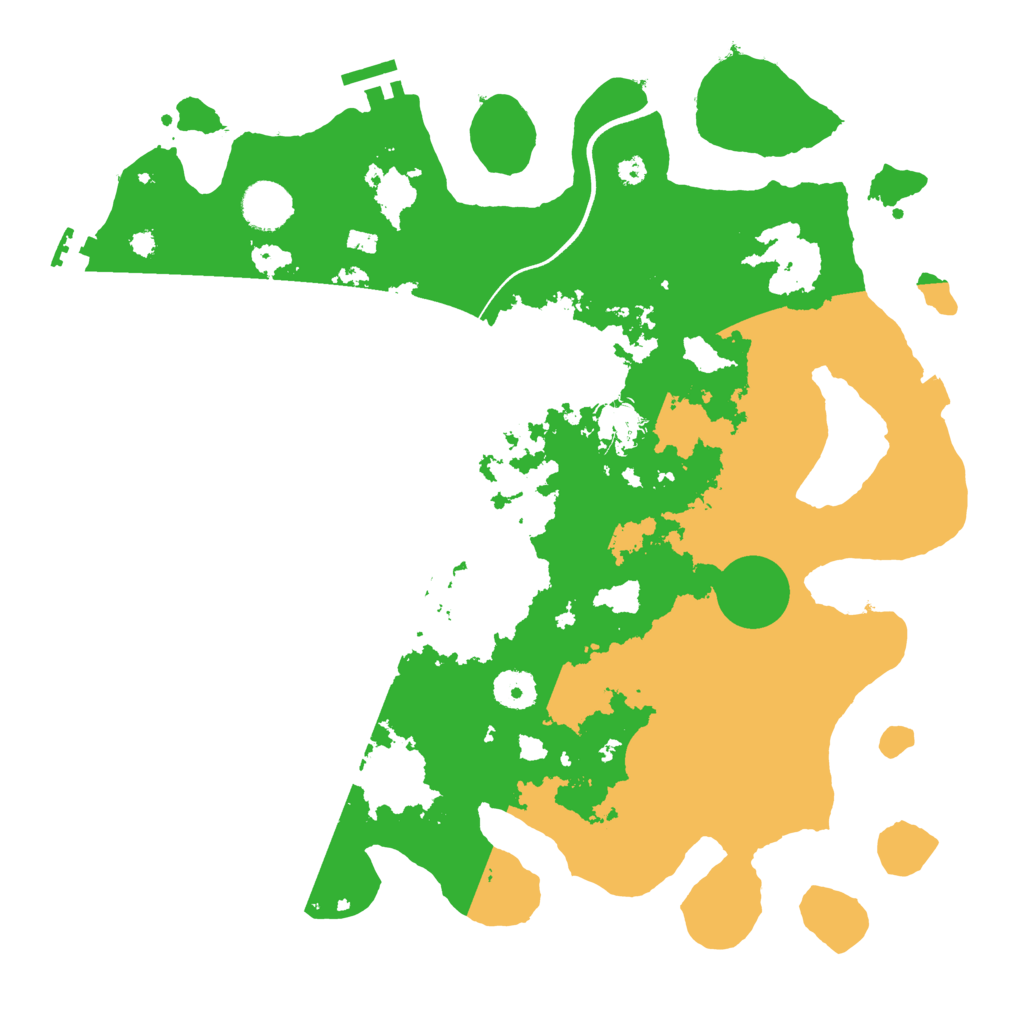 Biome Rust Map: Procedural Map, Size: 3700, Seed: 1626446