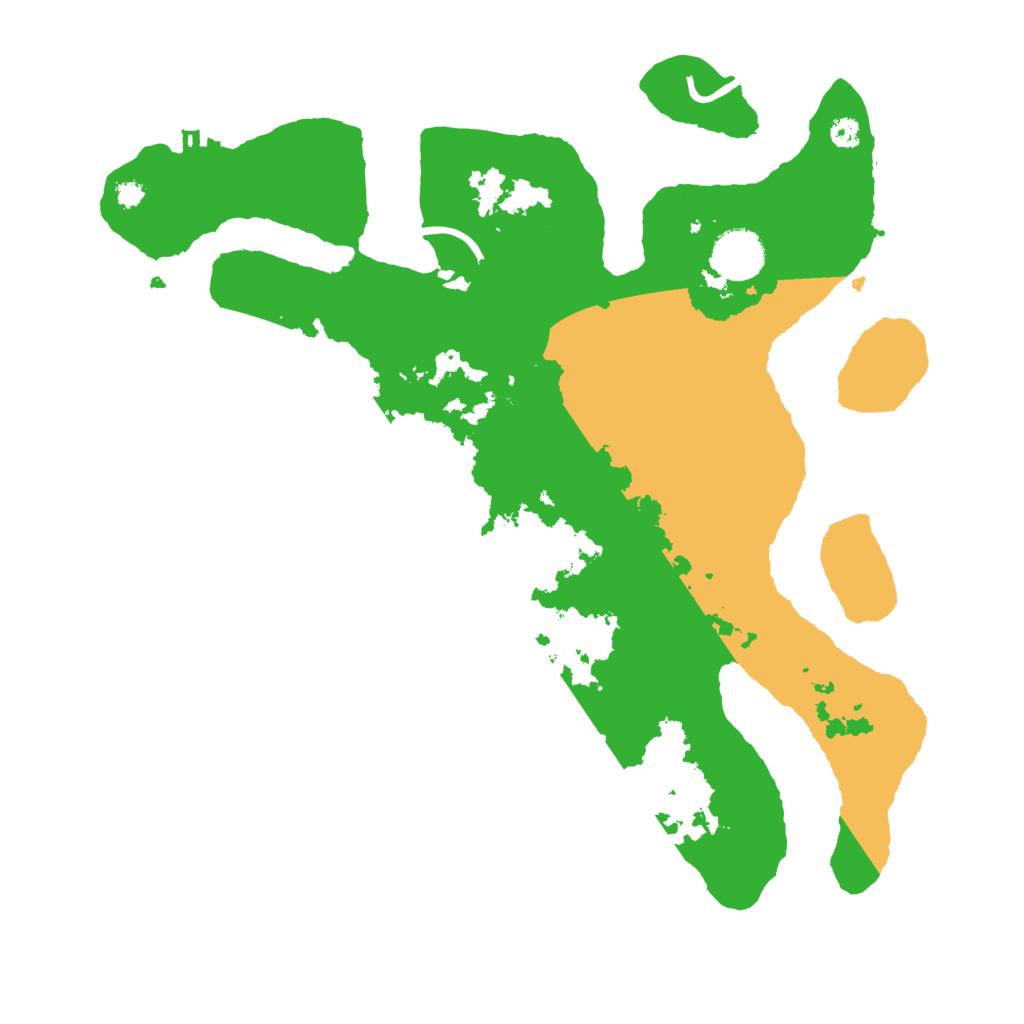 Biome Rust Map: Procedural Map, Size: 3500, Seed: 4042530
