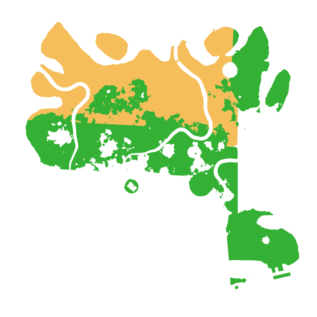 Biome Rust Map: Procedural Map, Size: 3700, Seed: 3833294