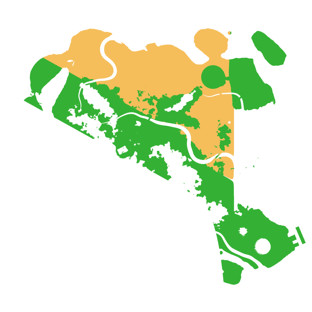 Biome Rust Map: Procedural Map, Size: 3500, Seed: 5486939