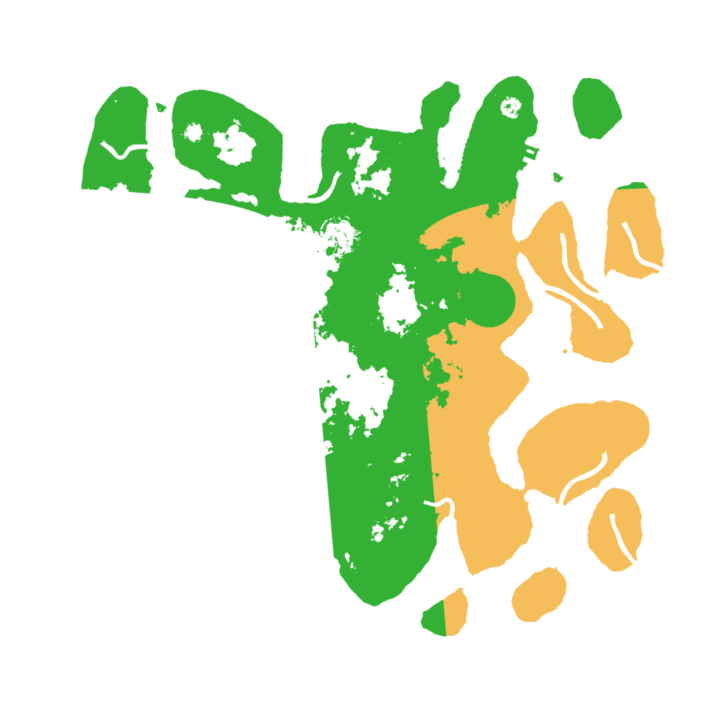 Biome Rust Map: Procedural Map, Size: 3500, Seed: 5295221