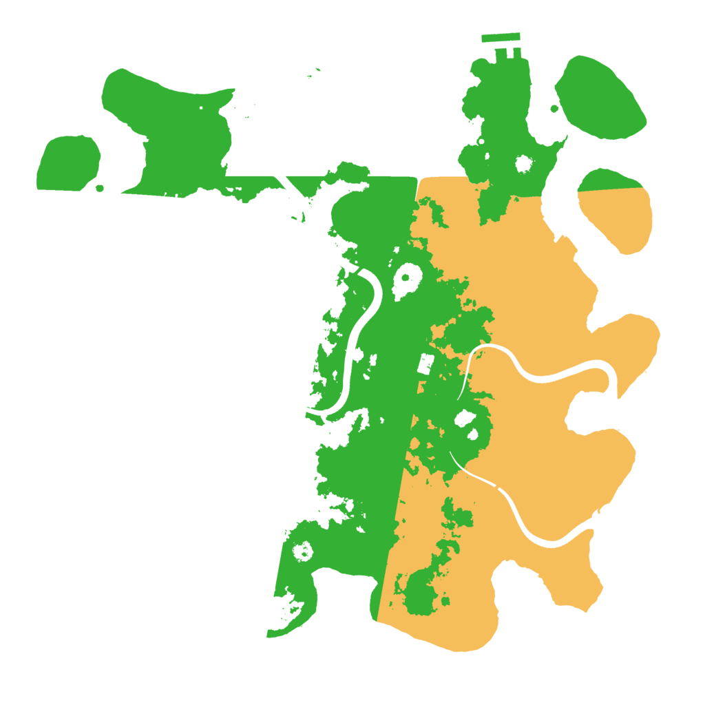 Biome Rust Map: Procedural Map, Size: 3700, Seed: 5419444