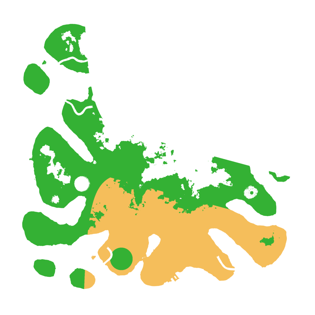 Biome Rust Map: Procedural Map, Size: 3700, Seed: 1219285