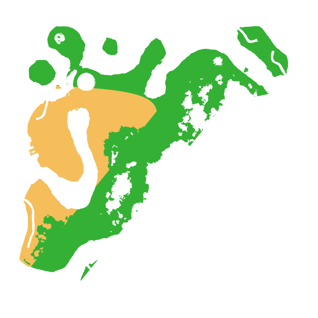 Biome Rust Map: Procedural Map, Size: 3200, Seed: 108930