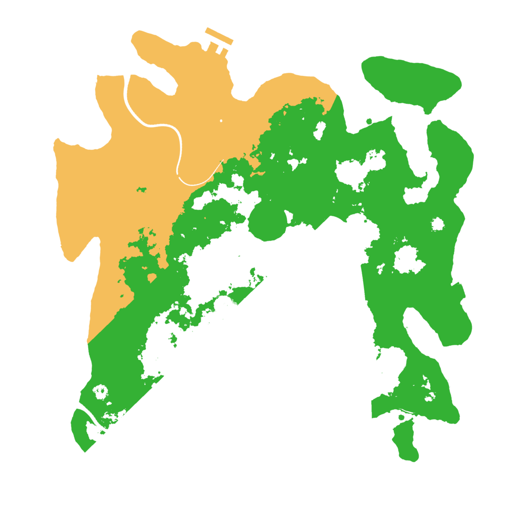 Biome Rust Map: Procedural Map, Size: 3500, Seed: 6358482
