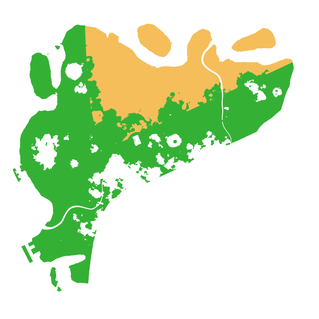 Biome Rust Map: Procedural Map, Size: 3500, Seed: 6384679