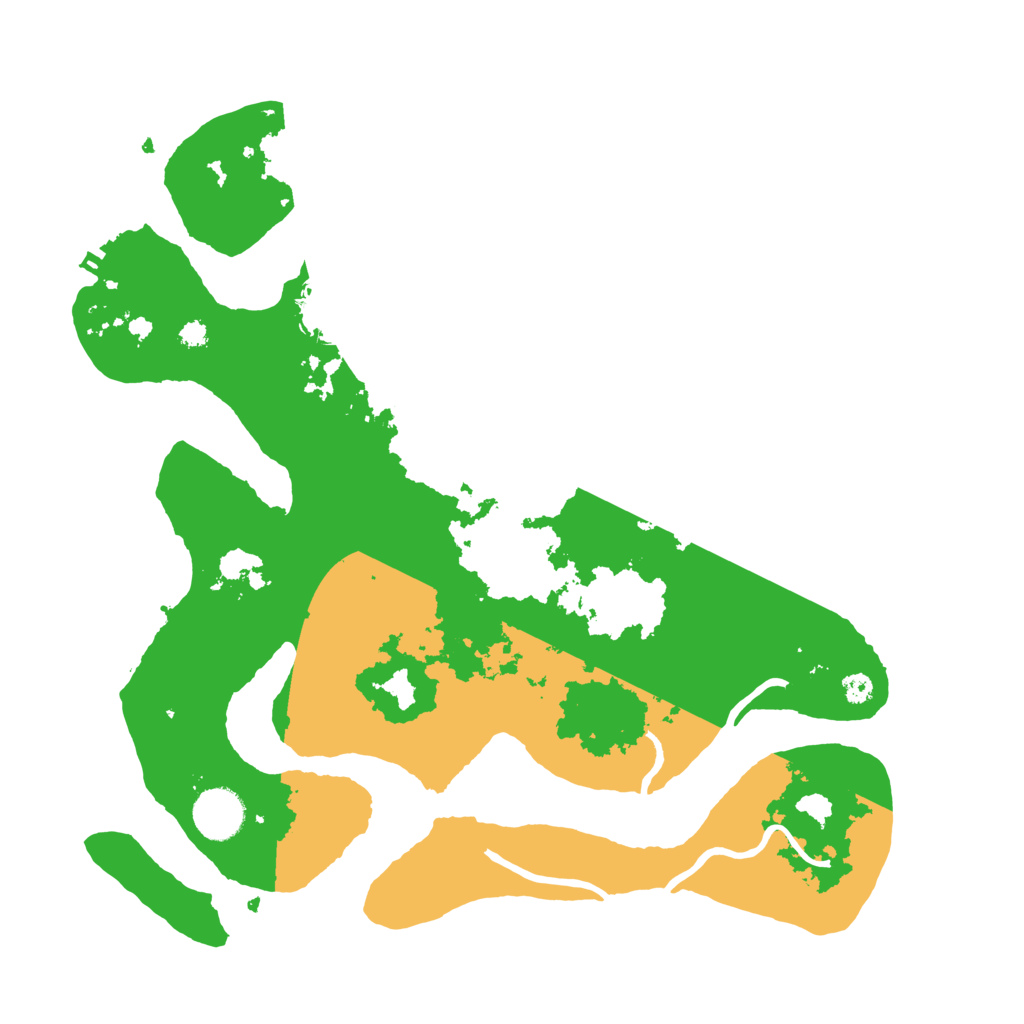 Biome Rust Map: Procedural Map, Size: 3500, Seed: 2912504