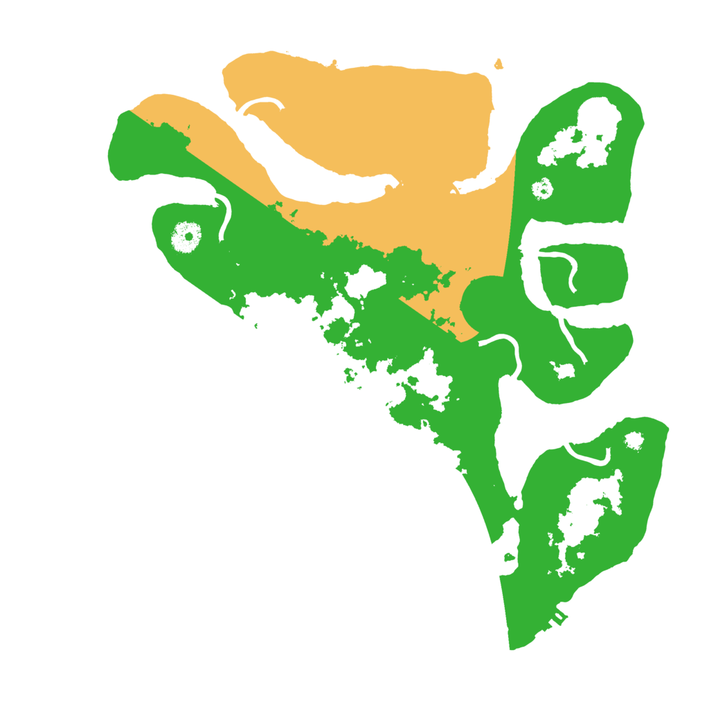 Biome Rust Map: Procedural Map, Size: 3500, Seed: 4837259