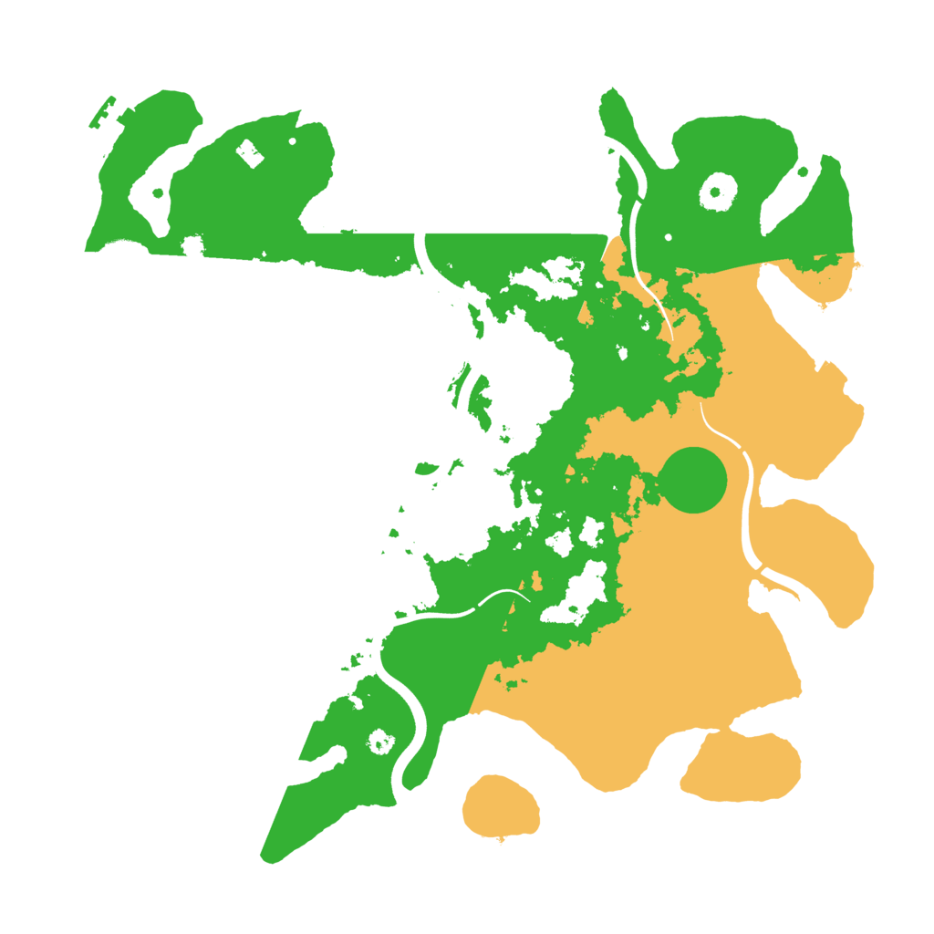 Biome Rust Map: Procedural Map, Size: 3700, Seed: 1127660