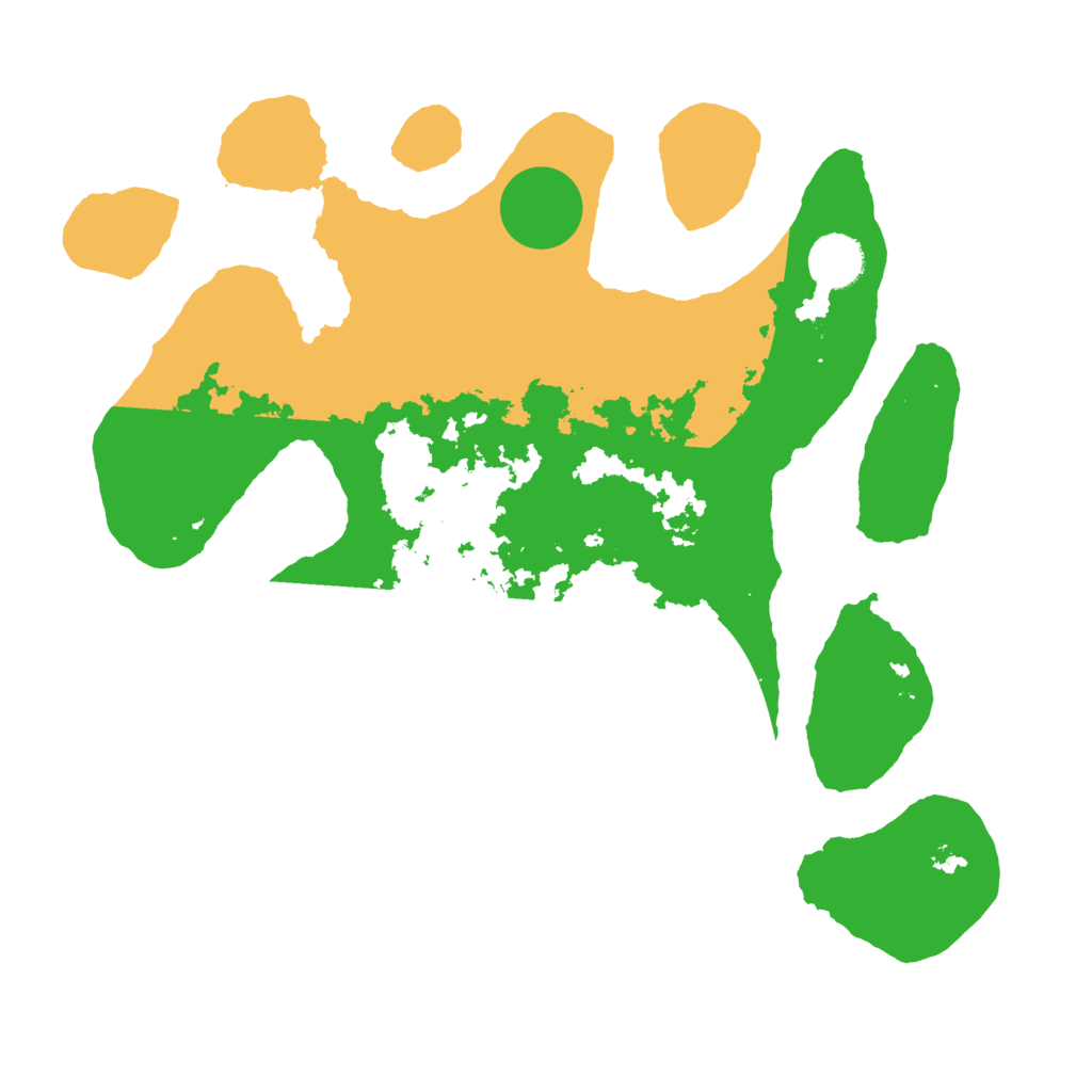 Biome Rust Map: Barren, Size: 3500, Seed: 1754071