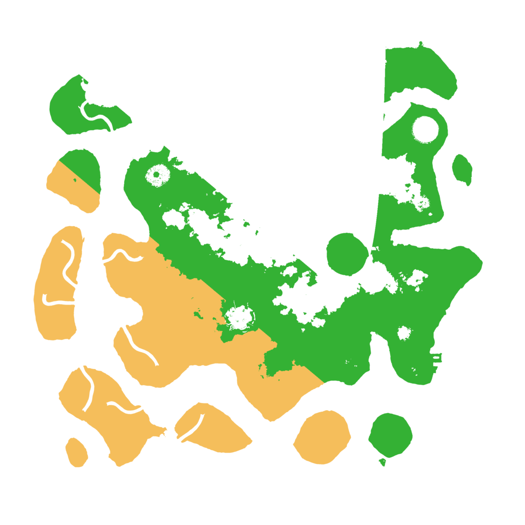 Biome Rust Map: Procedural Map, Size: 3500, Seed: 517521