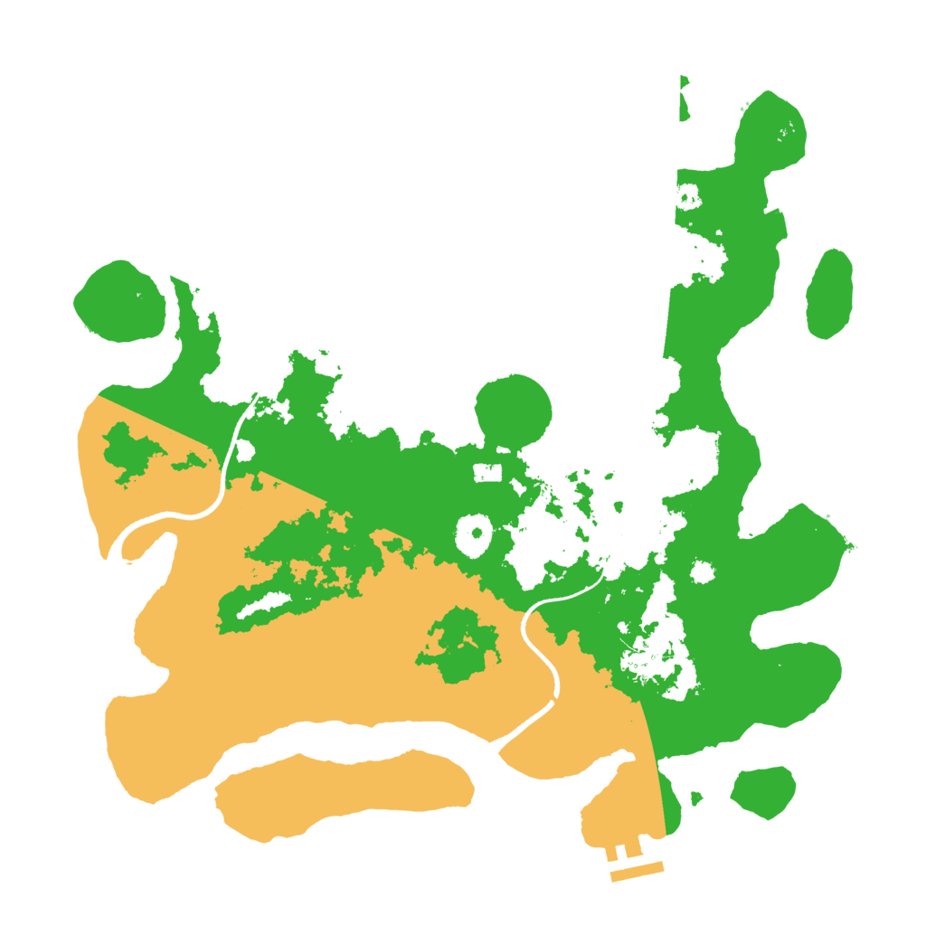 Biome Rust Map: Procedural Map, Size: 3500, Seed: 76148