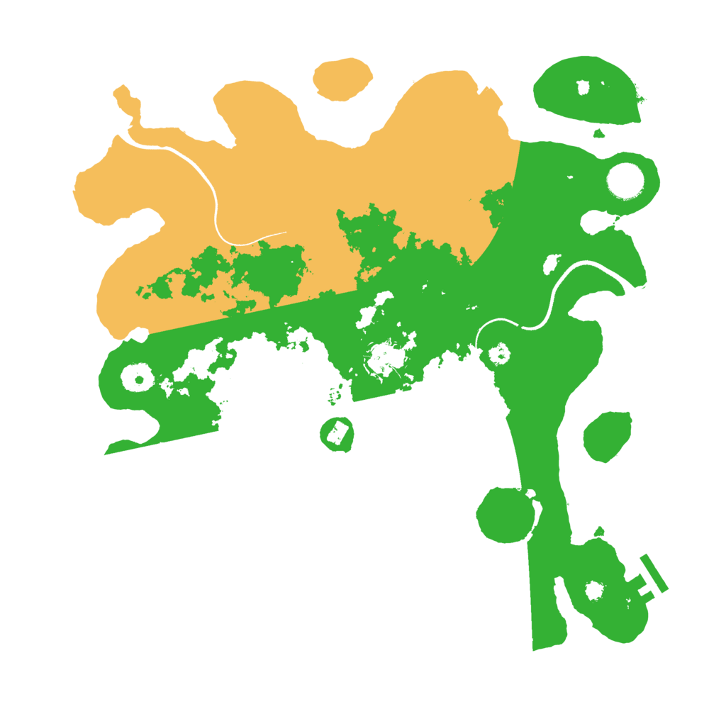 Biome Rust Map: Procedural Map, Size: 3500, Seed: 5827459