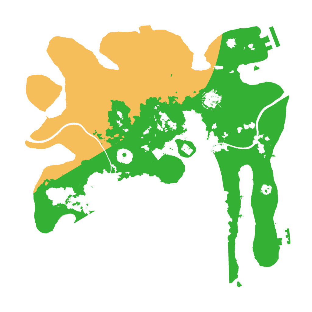 Biome Rust Map: Procedural Map, Size: 3000, Seed: 2438785