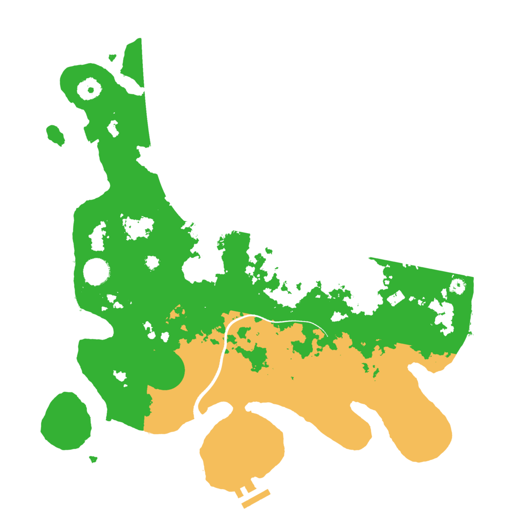Biome Rust Map: Procedural Map, Size: 3500, Seed: 474975