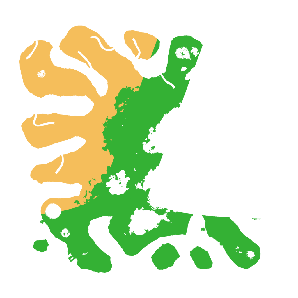 Biome Rust Map: Procedural Map, Size: 3500, Seed: 4131279