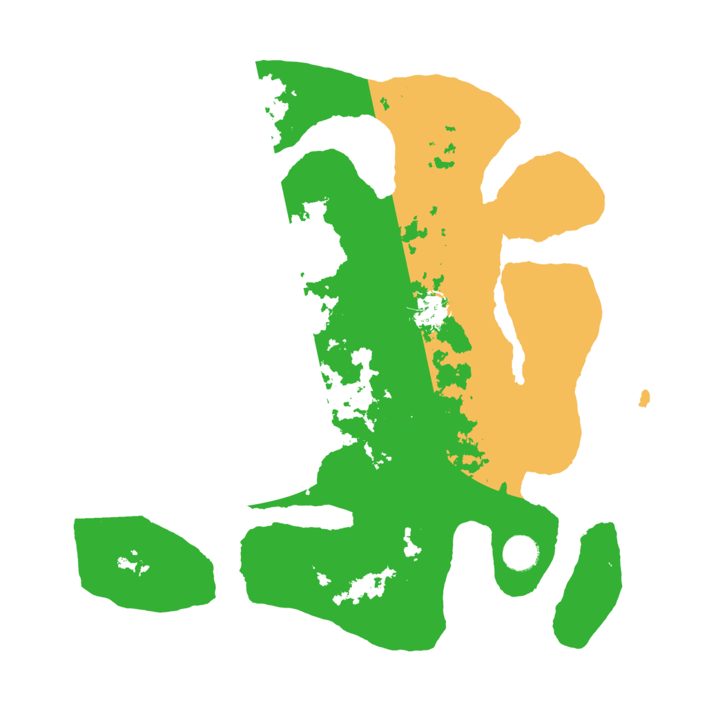 Biome Rust Map: Barren, Size: 3500, Seed: 1372853