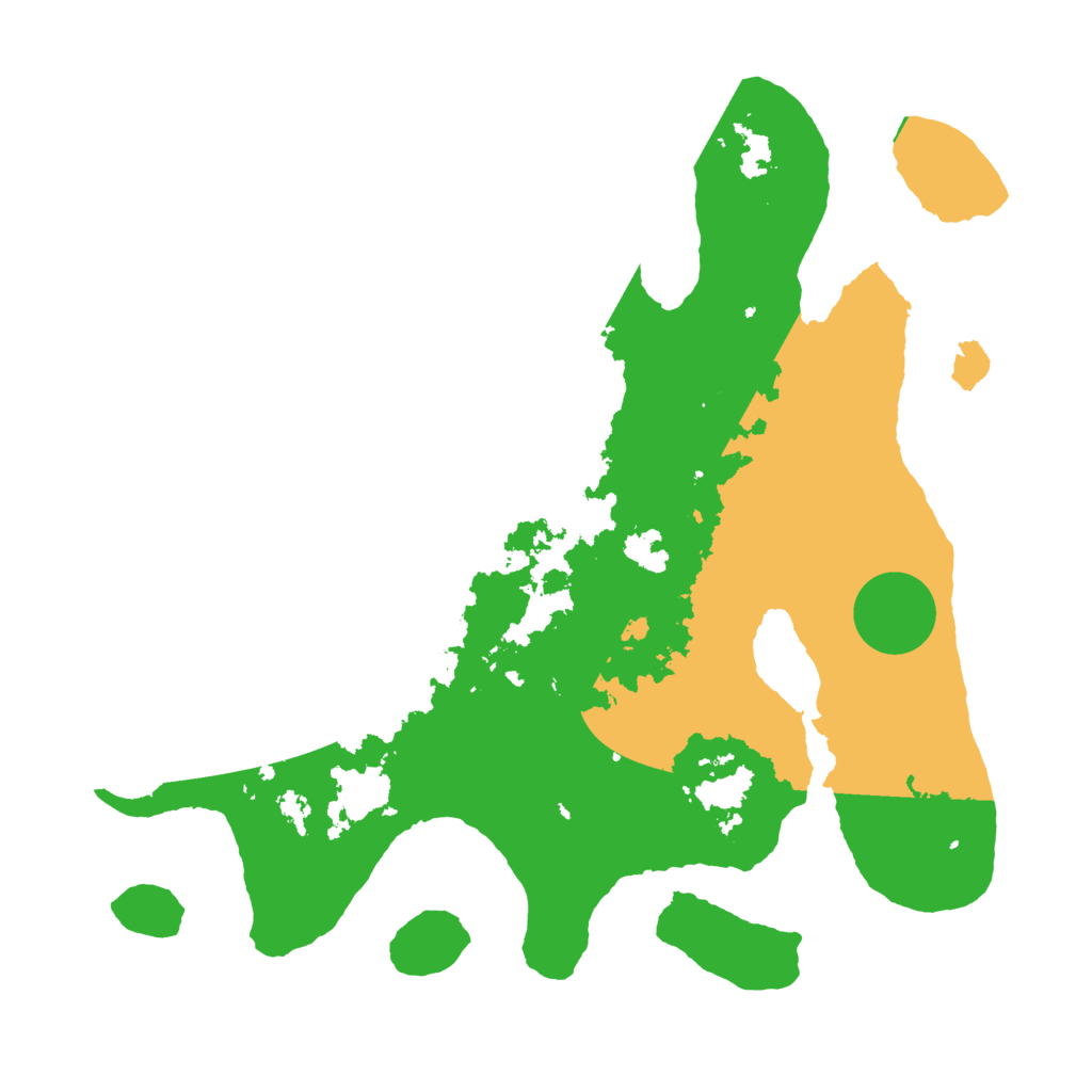 Biome Rust Map: Barren, Size: 3500, Seed: 6149736