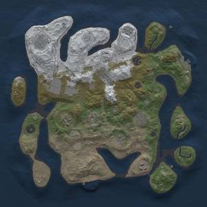 Thumbnail Rust Map: Procedural Map, Size: 3500, Seed: 5244404, 18 Monuments