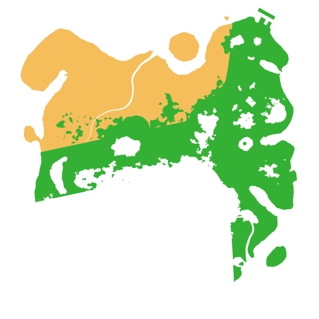 Biome Rust Map: Procedural Map, Size: 3500, Seed: 4452435