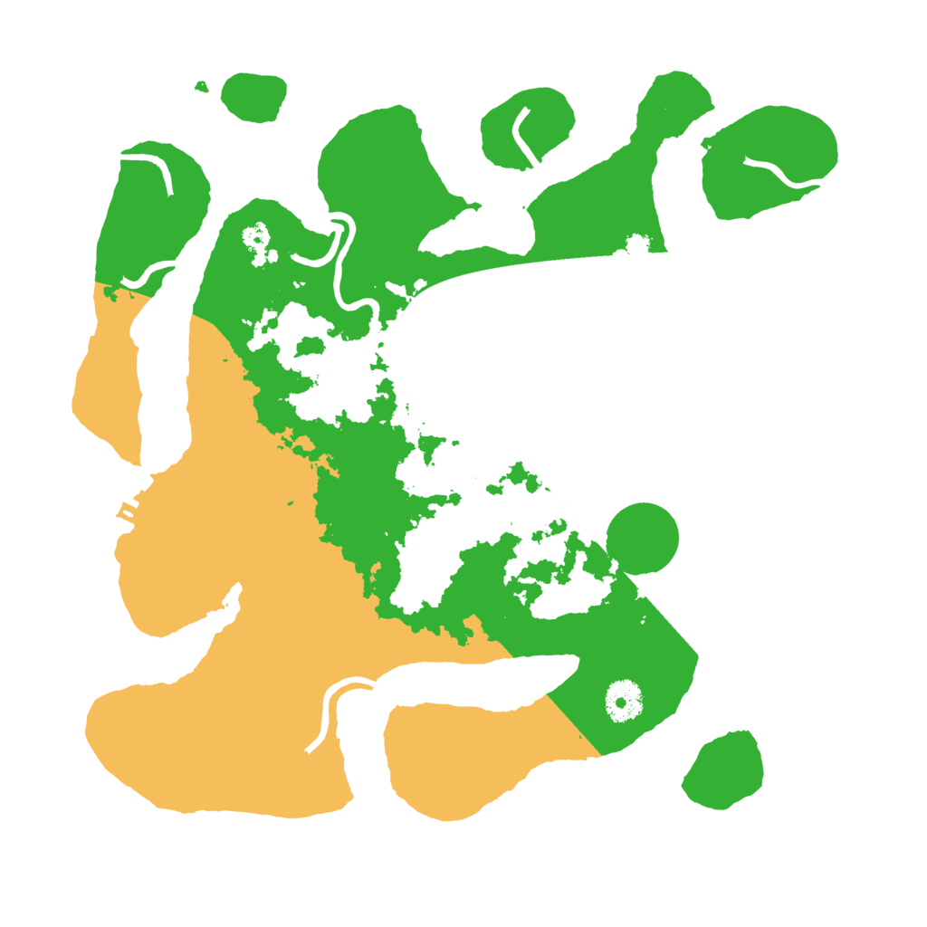 Biome Rust Map: Procedural Map, Size: 3500, Seed: 2298789